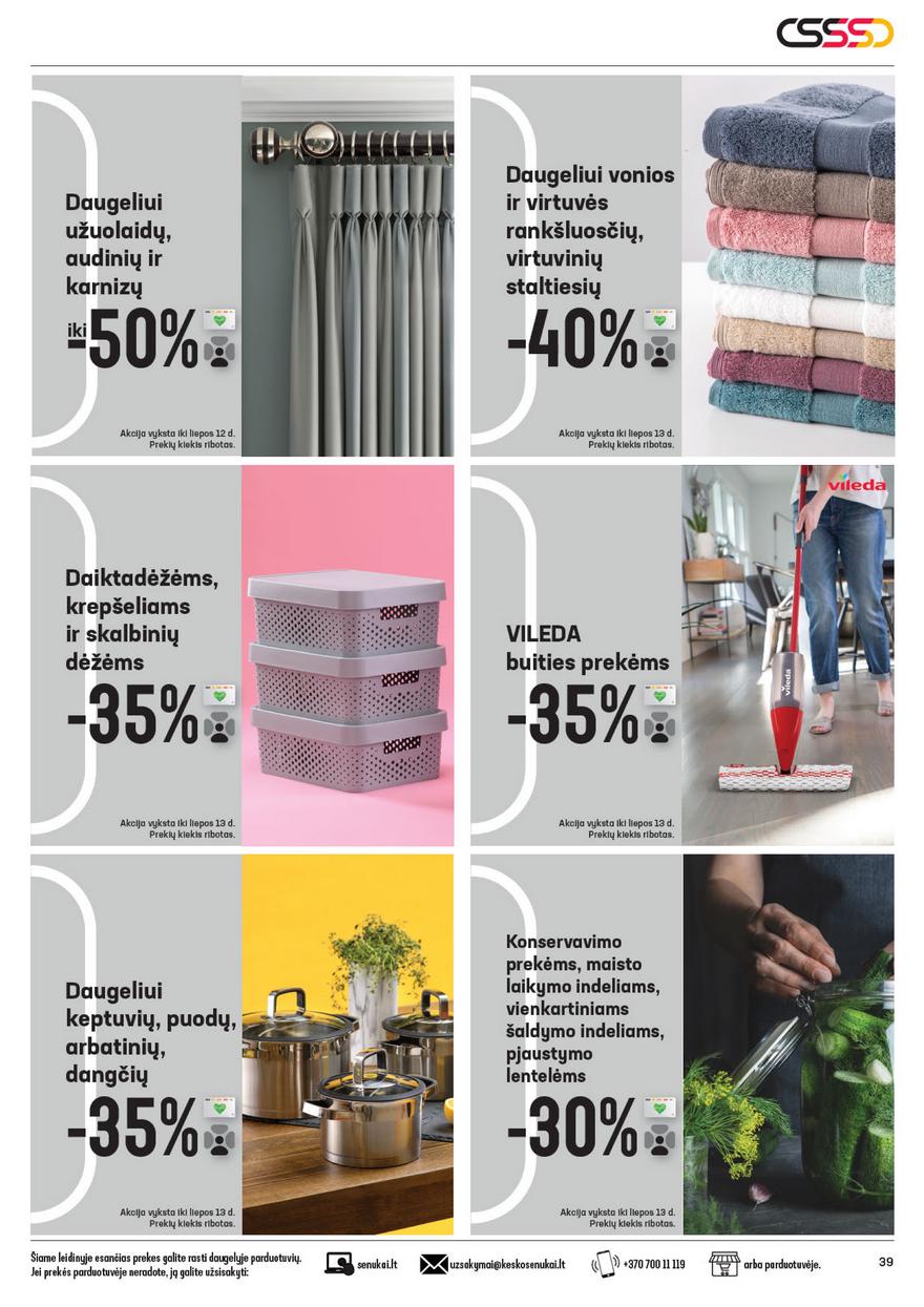 Senukai leidinys akcijos nuo 
  2021-06-23 iki 
  2021-07-17 | Leidinukas.lt puslapis 39