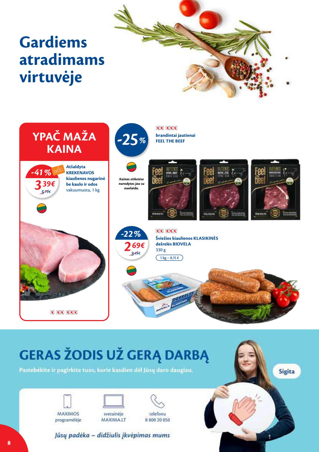 Maxima kaininis leidinys akcijos nuo 
  2021-06-08 iki 
  2021-06-14 | Leidinukas.lt puslapis 8