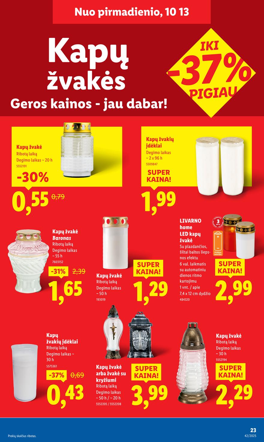 Lidl leidinys akcijos nuo 
  2025-10-13 iki 
  2025-10-19 | Leidinukas.lt puslapis 23