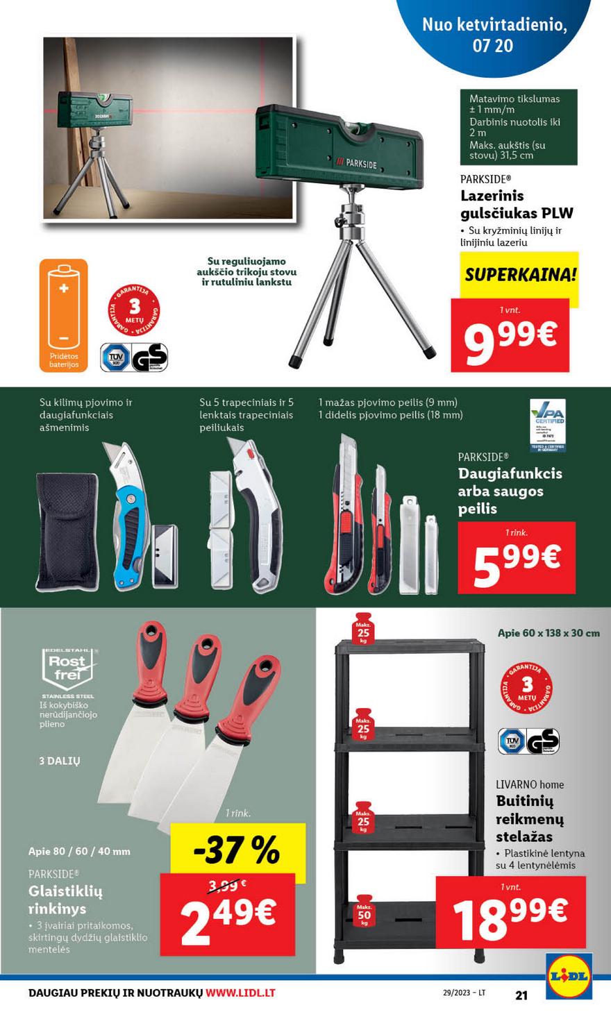 Lidl pasiūlymai akcijos nuo 
  2023-07-17 iki 
  2023-07-23 | Leidinukas.lt puslapis 21