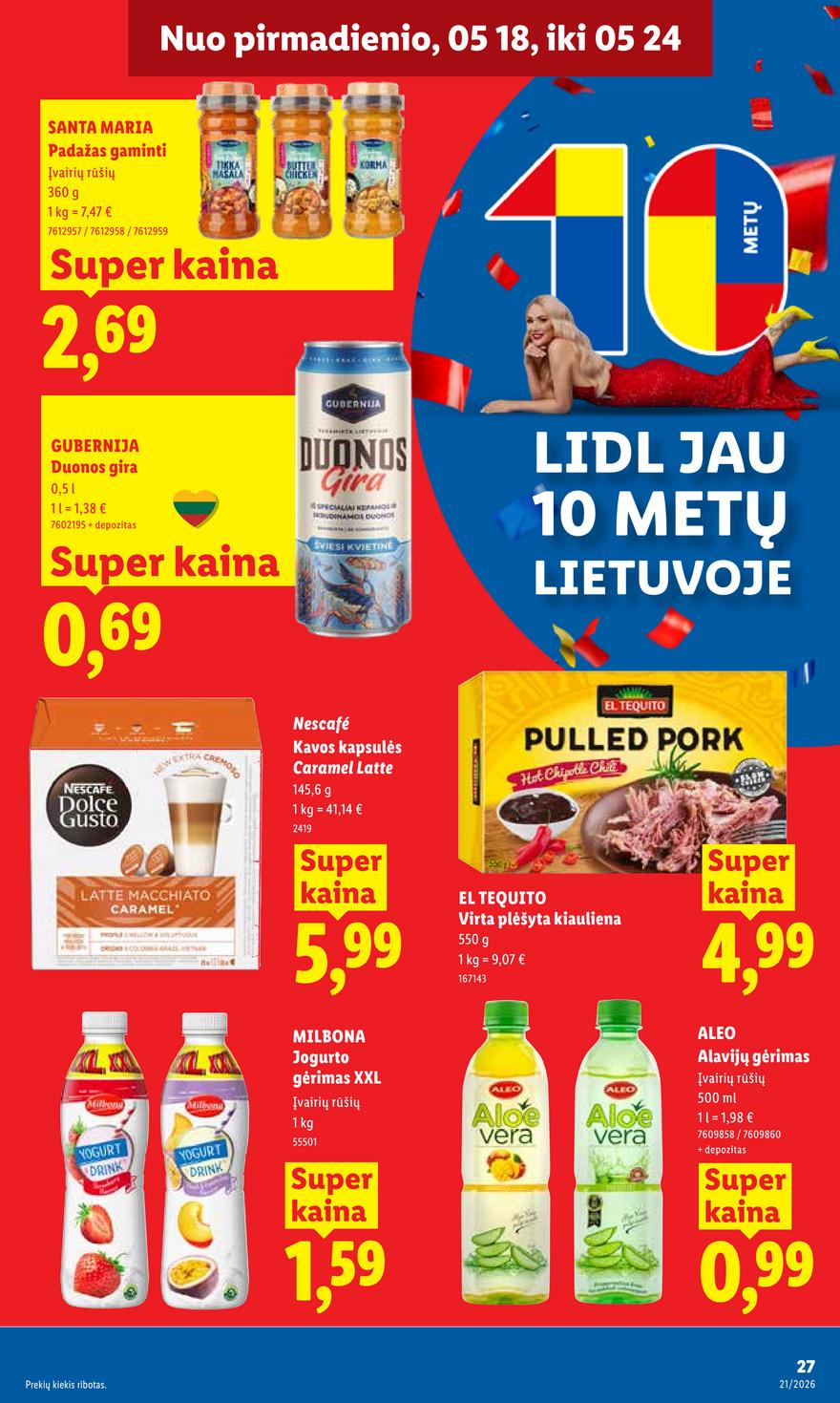 Lidl leidinys akcijos nuo 
  2026-05-18 iki 
  2026-05-24 | Leidinukas.lt puslapis 23