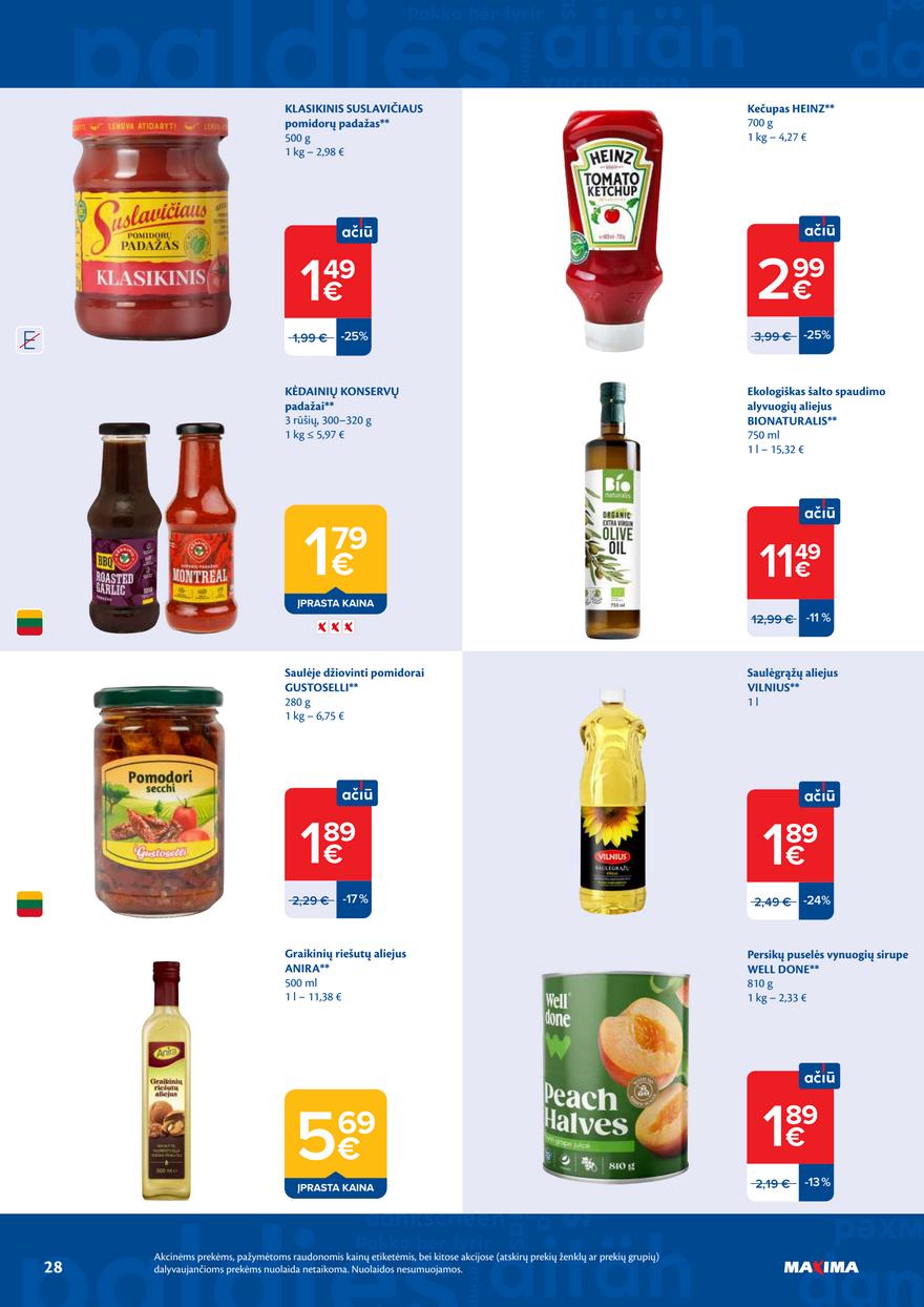 Maxima leidinys akcijos nuo 
  2026-04-28 iki 
  2026-05-04 | Leidinukas.lt puslapis 28