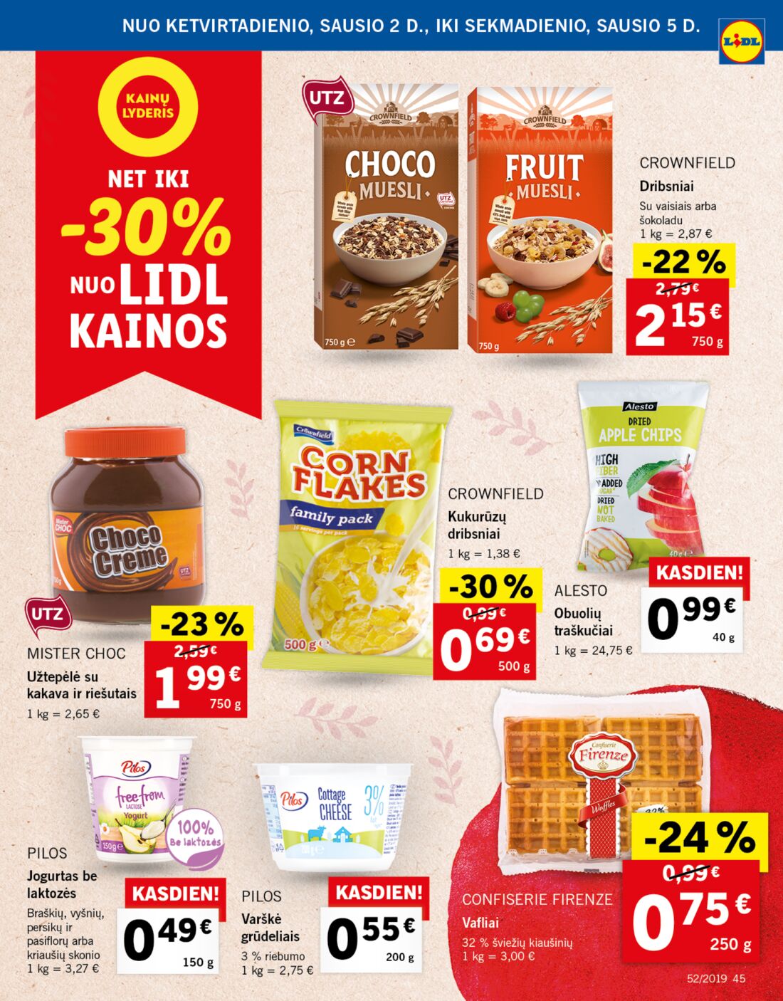 Lidl savaitinis leidinys akcijos nuo 
  2019-12-26 iki 
  2019-12-31 | Leidinukas.lt puslapis 45
