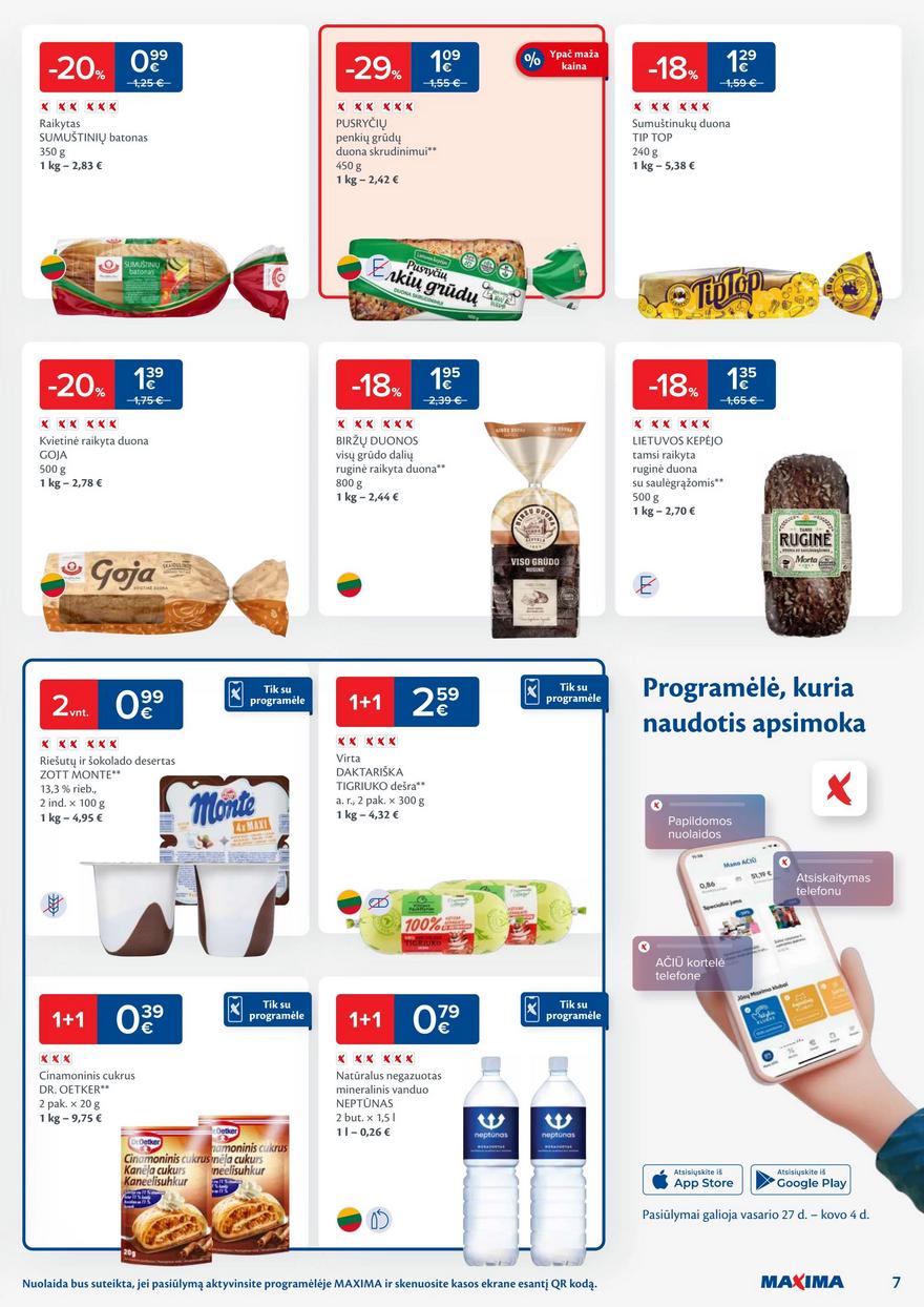 Maxima kaininis leidinys akcijos nuo 
  2024-02-27 iki 
  2024-03-04 | Leidinukas.lt puslapis 7