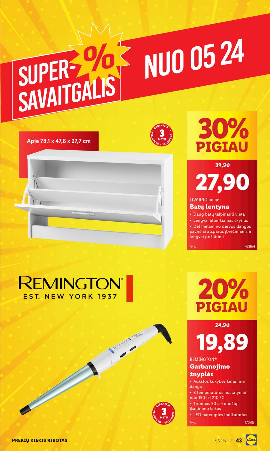 Lidl ne maisto leidinys akcijos nuo 
  2025-05-19 iki 
  2025-05-25 | Leidinukas.lt puslapis 45