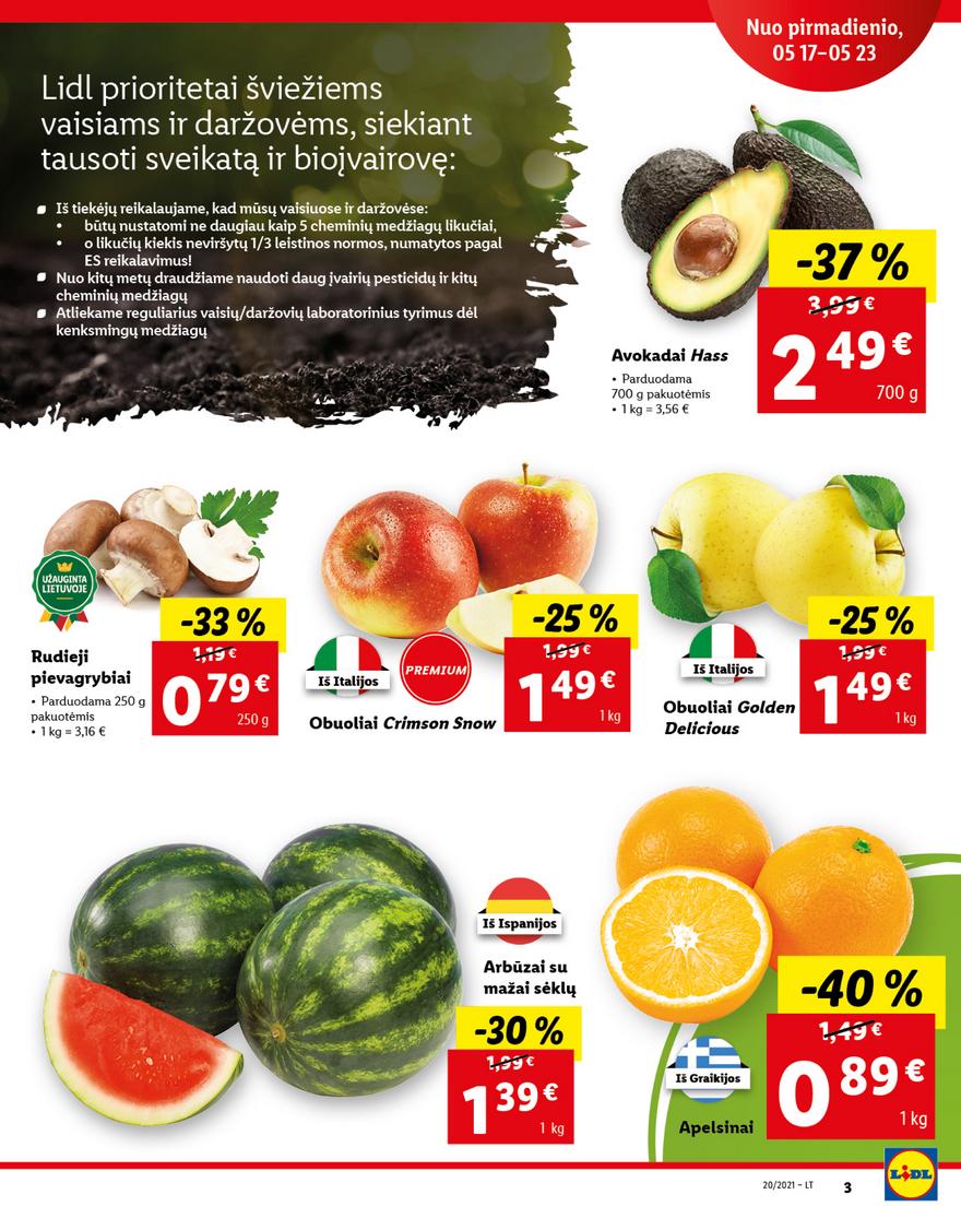 Lidl maisto prekių pasiūlymai akcijos nuo 
  2021-05-17 iki 
  2021-05-23 | Leidinukas.lt puslapis 3
