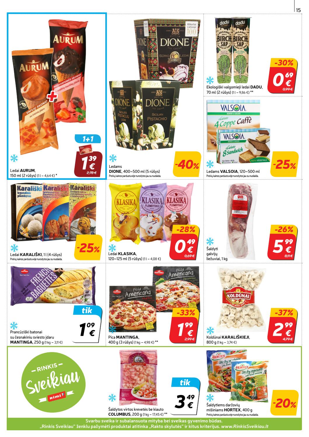 Rimi savaitinis leidinys akcijos nuo 
  2019-07-02 iki 
  2019-07-08 | Leidinukas.lt puslapis 15
