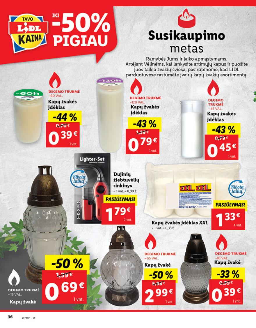 Lidl pasiūlymai akcijos nuo 
  2021-10-18 iki 
  2021-10-24 | Leidinukas.lt puslapis 36