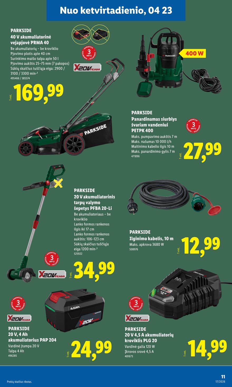 Lidl leidinys akcijos nuo 
  2026-04-20 iki 
  2026-04-26 | Leidinukas.lt puslapis 11
