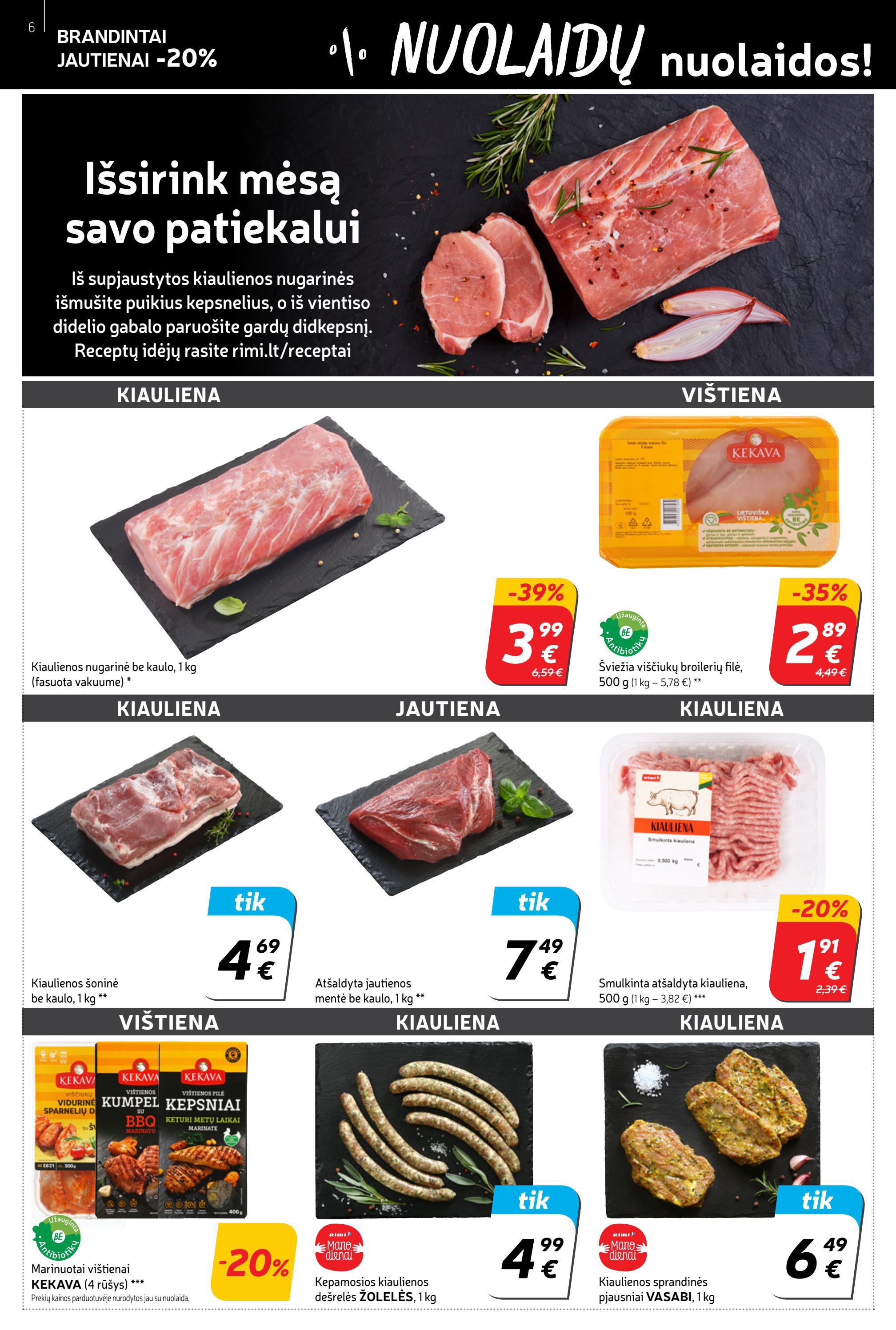 Rimi savaitinis leidinys akcijos nuo 
  2022-04-19 iki 
  2022-04-25 | Leidinukas.lt puslapis 6