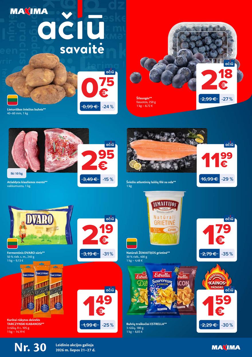 Maxima leidinys akcijos nuo 
  2026-07-21 iki 
  2026-07-27 | Leidinukas.lt puslapis 1