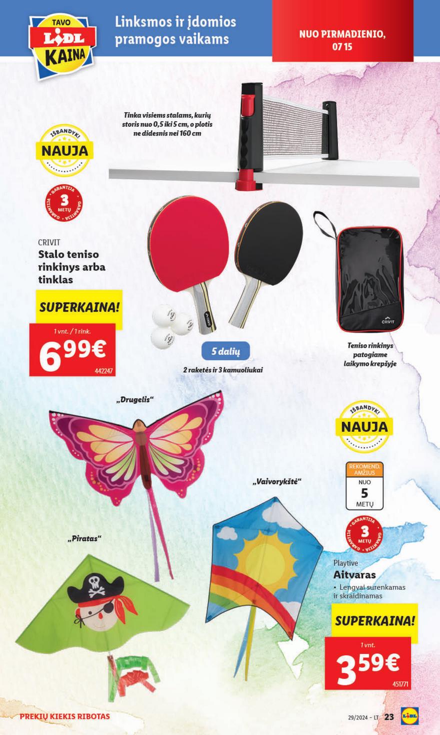 Lidl ne maisto leidinys akcijos nuo 
  2024-07-15 iki 
  2024-07-21 | Leidinukas.lt puslapis 23
