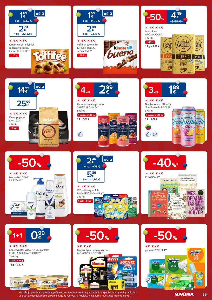Maxima savaitinis leidinys 34 akcijos nuo 
  2024-08-20 iki 
  2024-08-26 | Leidinukas.lt puslapis 33