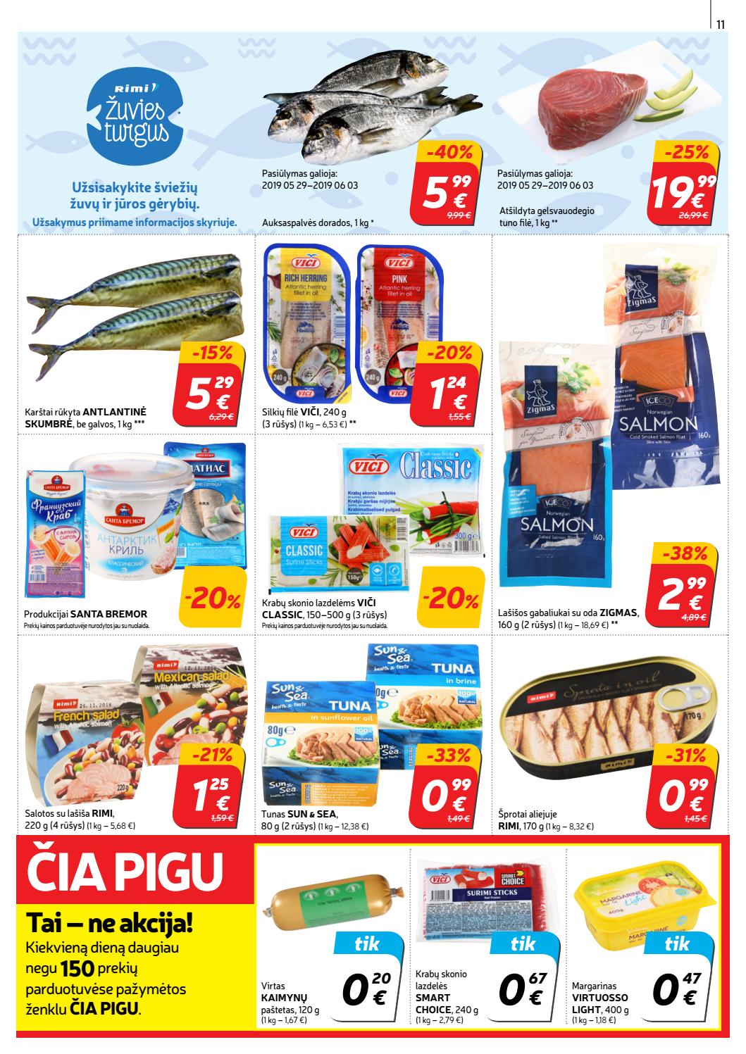 Rimi savaitinis leidinys akcijos nuo 
  2019-05-28 iki 
  2019-06-03 | Leidinukas.lt puslapis 12