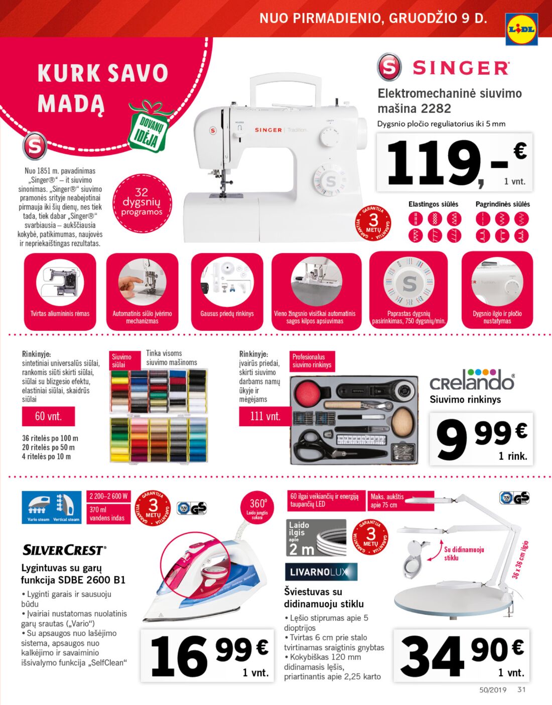 Lidl savaitinis leidinys akcijos nuo 
  2019-12-09 iki 
  2019-12-15 | Leidinukas.lt puslapis 31