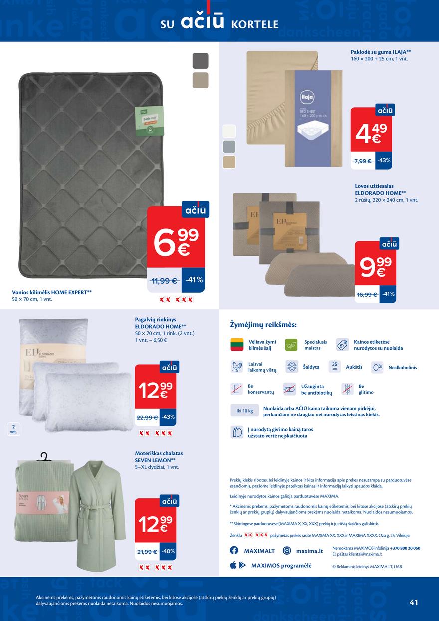 Maxima leidinys akcijos nuo 
  2026-04-07 iki 
  2026-04-13 | Leidinukas.lt puslapis 41