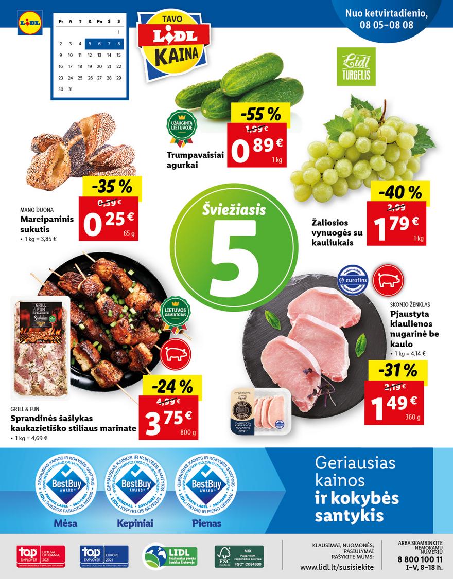 Lidl maisto prekių pasiūlymai akcijos nuo 
  2021-08-02 iki 
  2021-08-08 | Leidinukas.lt puslapis 40