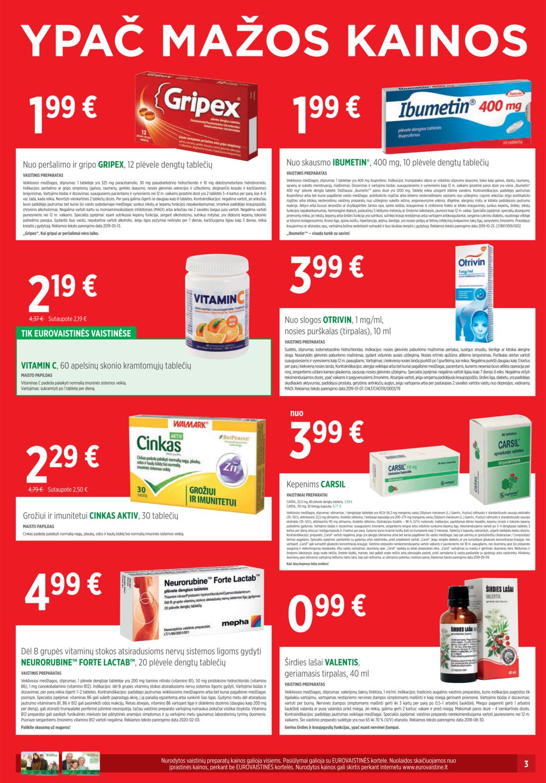 Euro vaistinė leidinys akcijos nuo 
  2020-03-01 iki 
  2020-03-31 | Leidinukas.lt puslapis 3