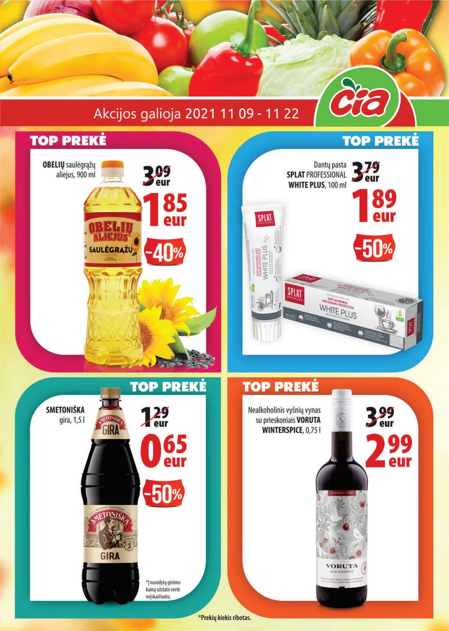 Čia market leidinys akcijos nuo 
  2021-11-09 iki 
  2021-11-22 | Leidinukas.lt puslapis 1