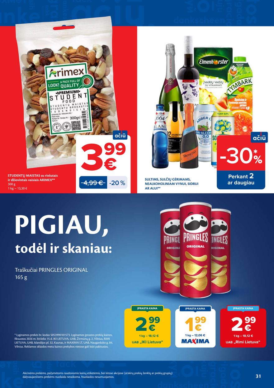Maxima leidinys akcijos nuo 
  2026-06-23 iki 
  2026-06-29 | Leidinukas.lt puslapis 31