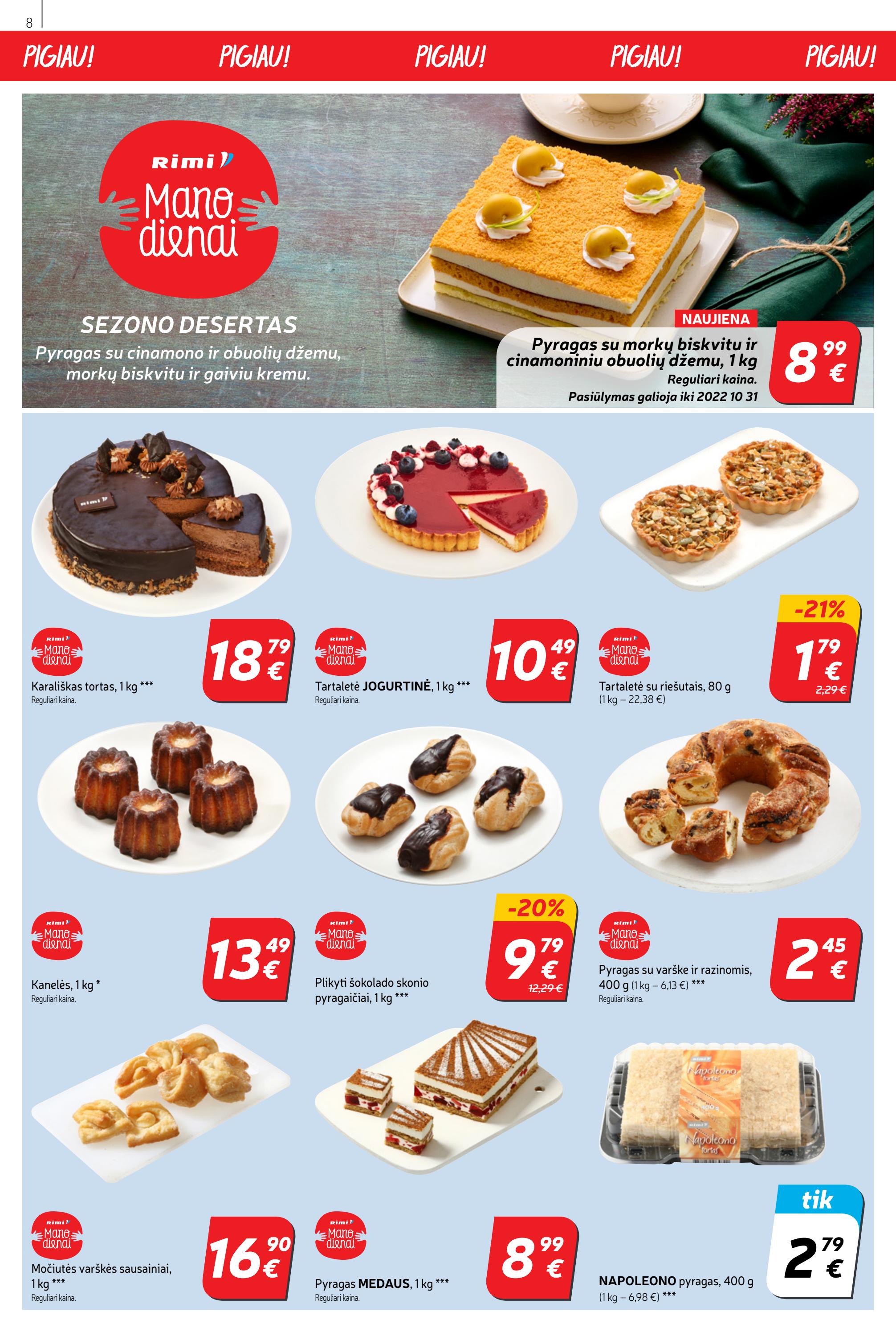 Rimi savaitinis leidinys akcijos nuo 
  2022-10-04 iki 
  2022-10-10 | Leidinukas.lt puslapis 8