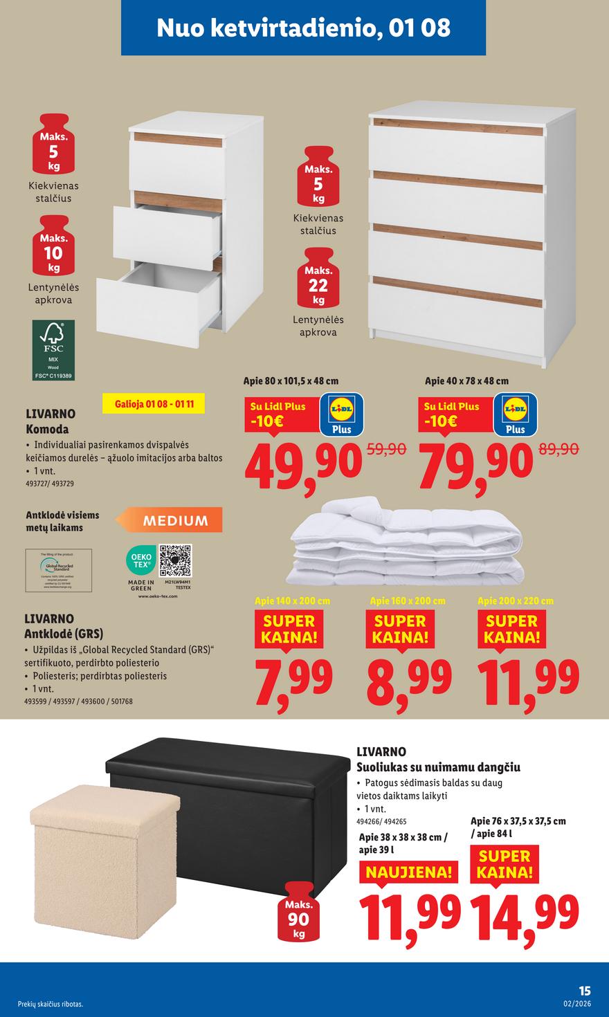 Lidl leidinys akcijos nuo 
  2026-01-05 iki 
  2026-01-11 | Leidinukas.lt puslapis 15