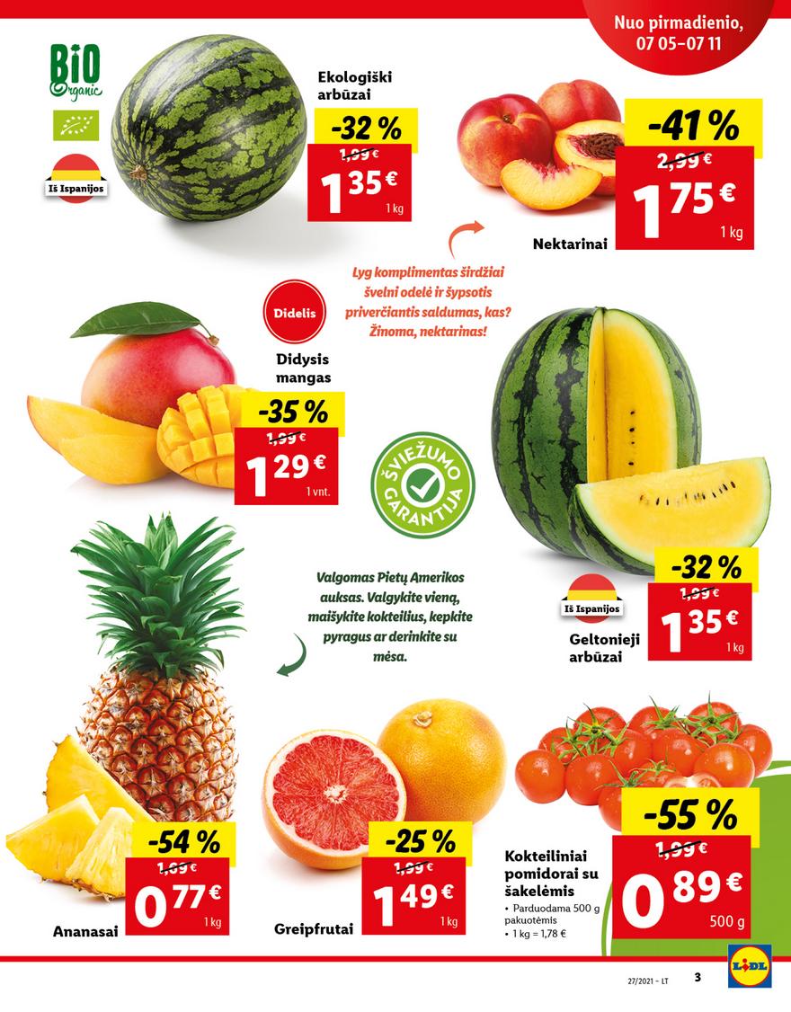 Lidl maisto prekių pasiūlymai akcijos nuo 
  2021-07-05 iki 
  2021-07-11 | Leidinukas.lt puslapis 3