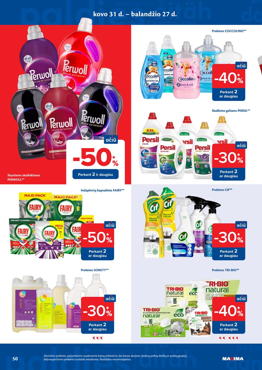 Maxima leidinys akcijos nuo 
  2026-04-21 iki 
  2026-04-27 | Leidinukas.lt puslapis 50