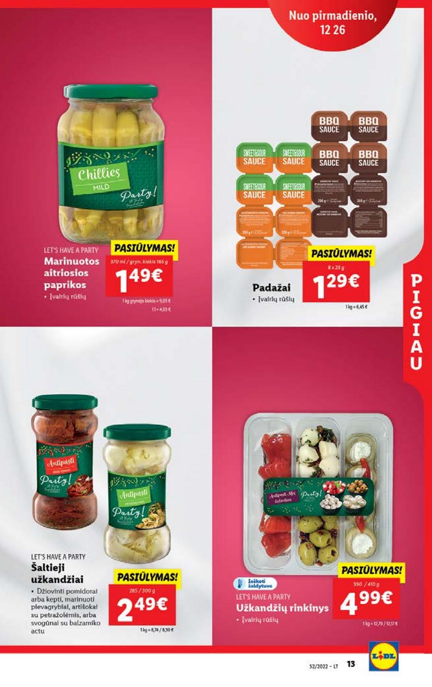 Lidl maisto prekių pasiūlymai akcijos nuo 
  2022-12-26 iki 
  2023-01-01 | Leidinukas.lt puslapis 13