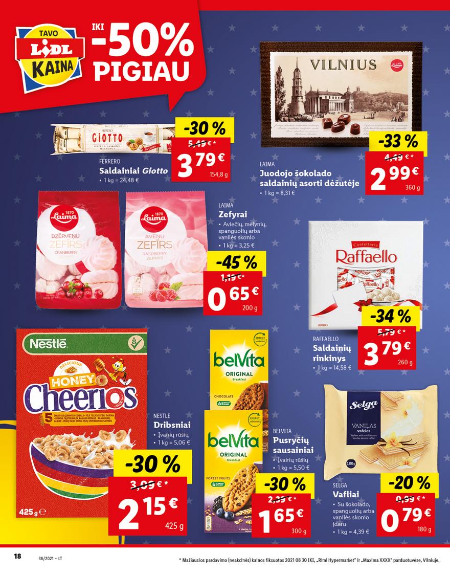 Lidl maisto prekių pasiūlymai akcijos nuo 
  2021-09-06 iki 
  2021-09-12 | Leidinukas.lt puslapis 18