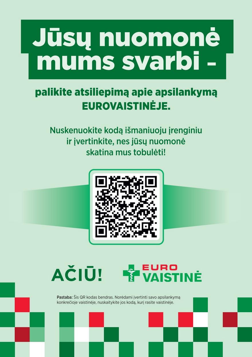 Euro vaistinė katalogas akcijos nuo 
  2026-05-01 iki 
  2026-05-31 | Leidinukas.lt puslapis 39