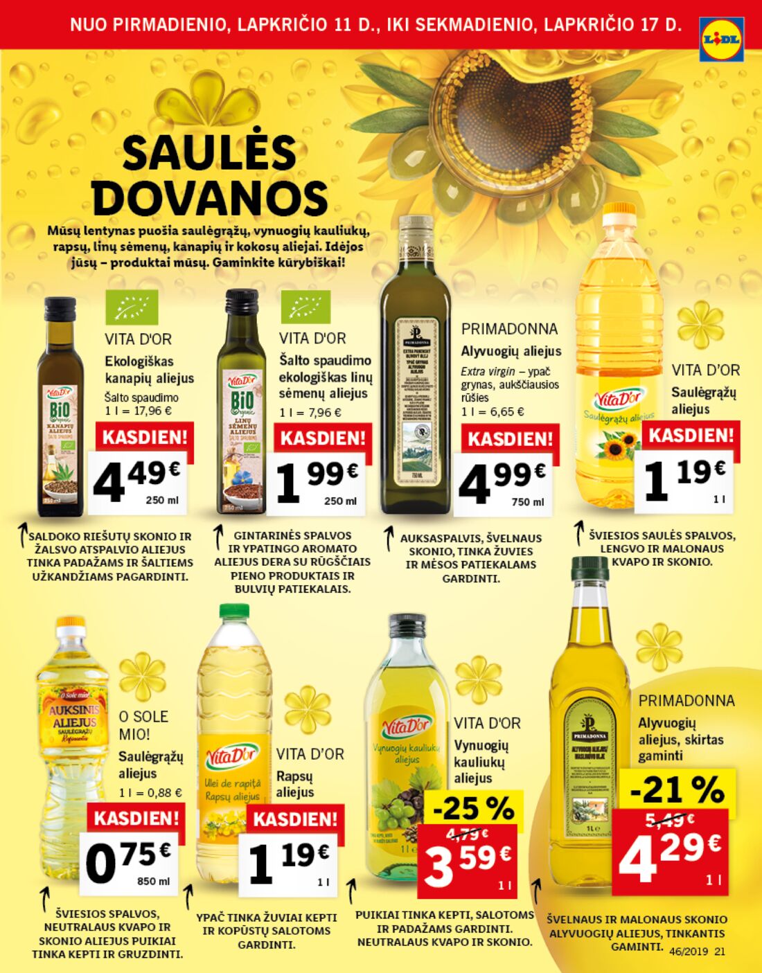 Lidl savaitinis leidinys akcijos nuo 
  2019-11-11 iki 
  2019-11-17 | Leidinukas.lt puslapis 21
