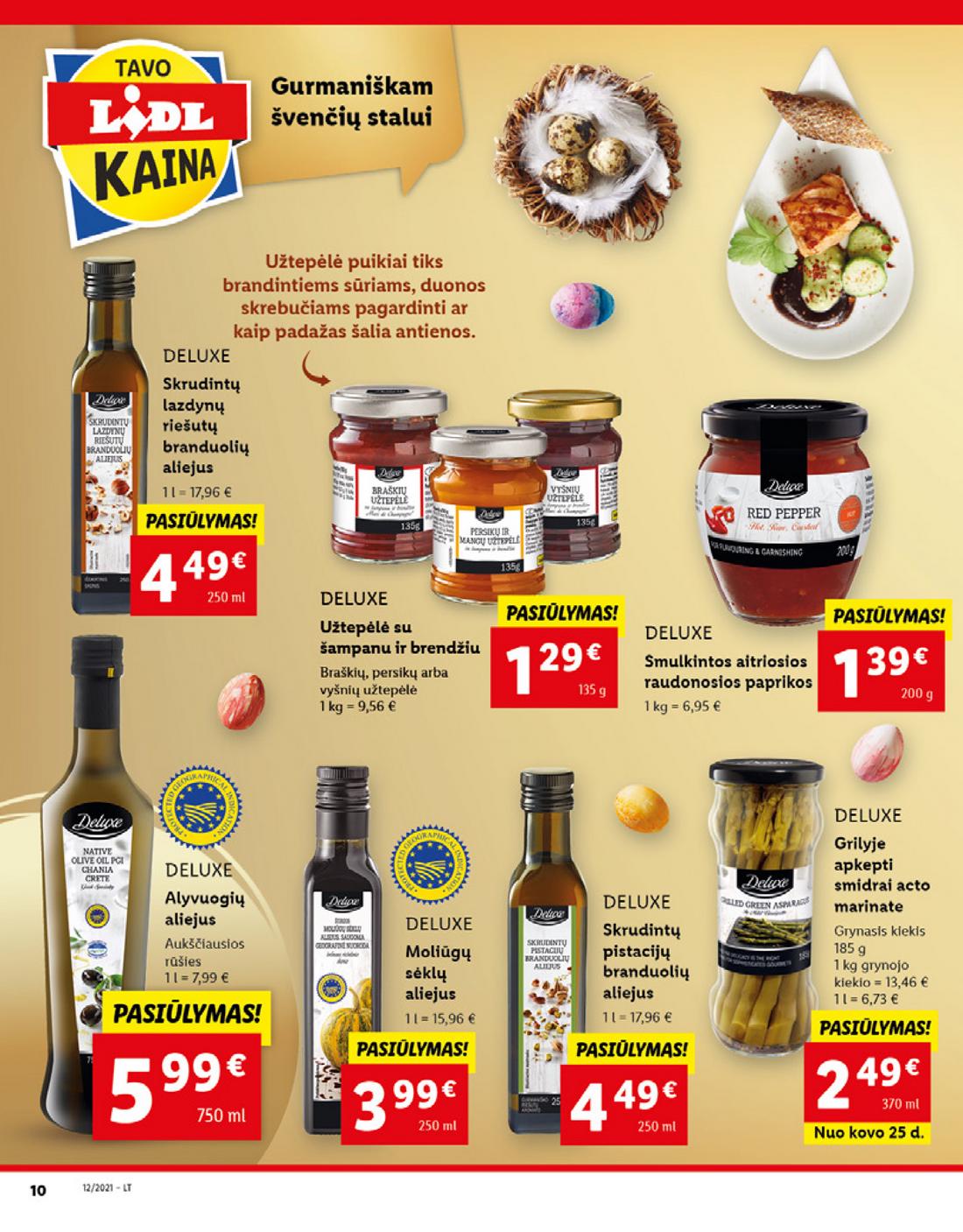 Lidl maisto prekių pasiūlymai akcijos nuo 
  2021-03-22 iki 
  2021-03-28 | Leidinukas.lt puslapis 10