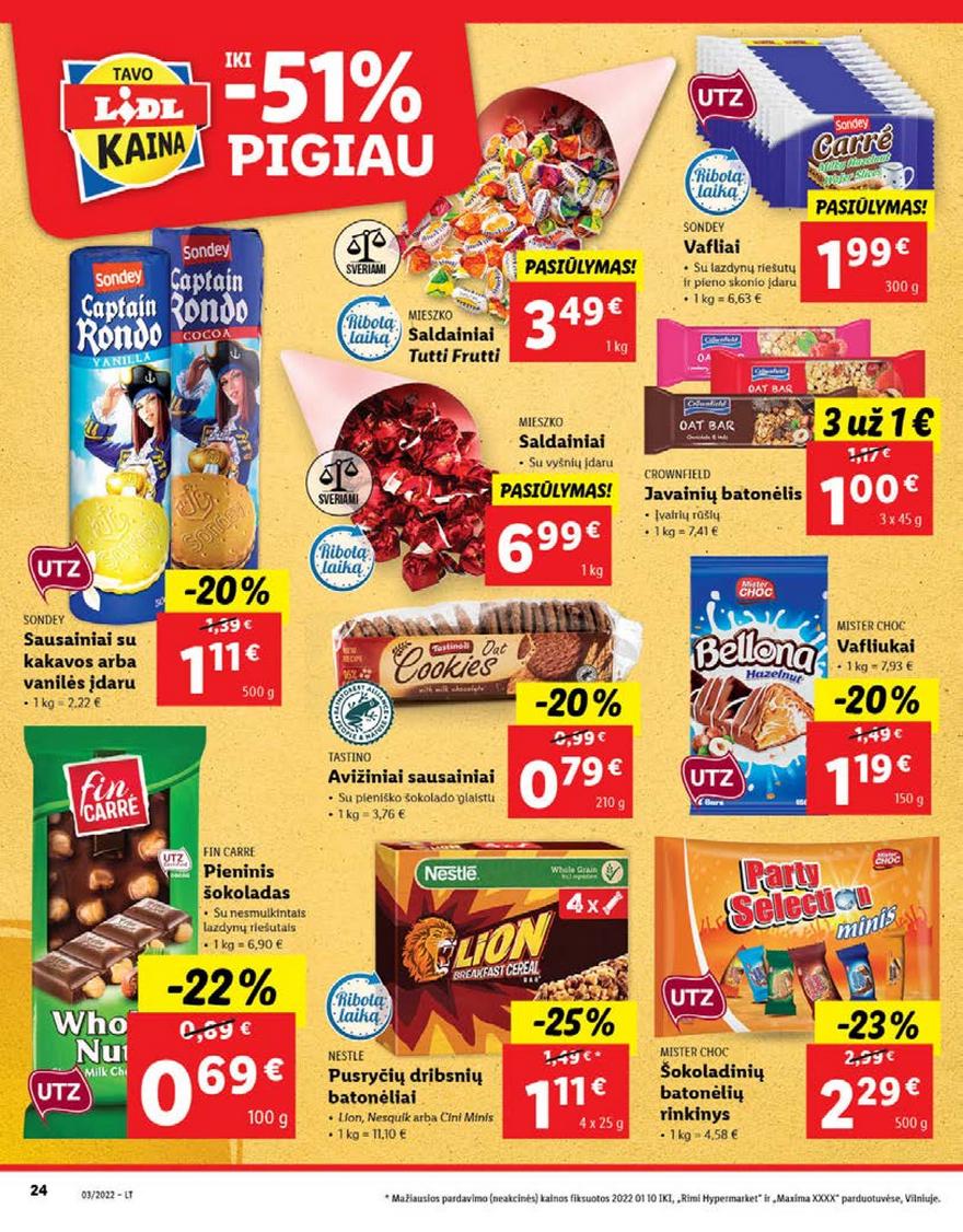 Lidl maisto prekių pasiūlymai akcijos nuo 
  2022-01-17 iki 
  2022-01-23 | Leidinukas.lt puslapis 24