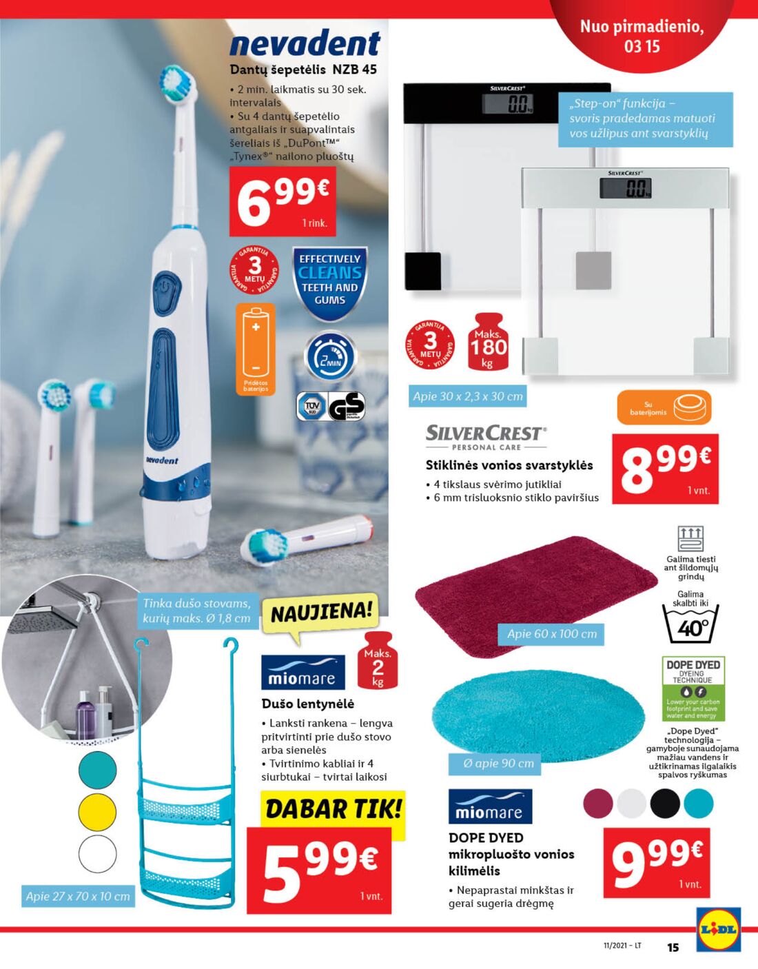 Lidl savaitinis leidinys akcijos nuo 
  2021-03-15 iki 
  2021-03-21 | Leidinukas.lt puslapis 15