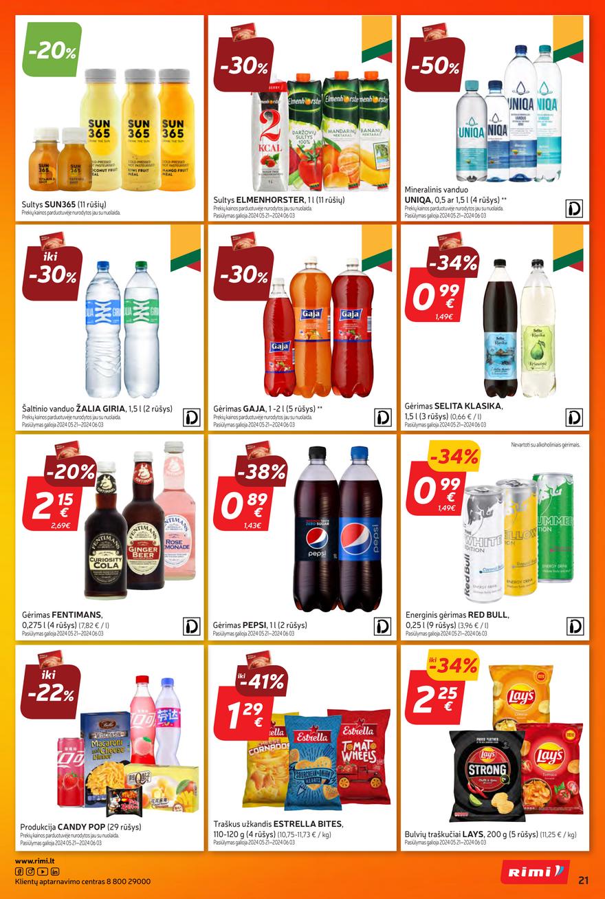 Rimi savaitinis leidinys akcijos nuo 
  2024-05-21 iki 
  2024-05-27 | Leidinukas.lt puslapis 21