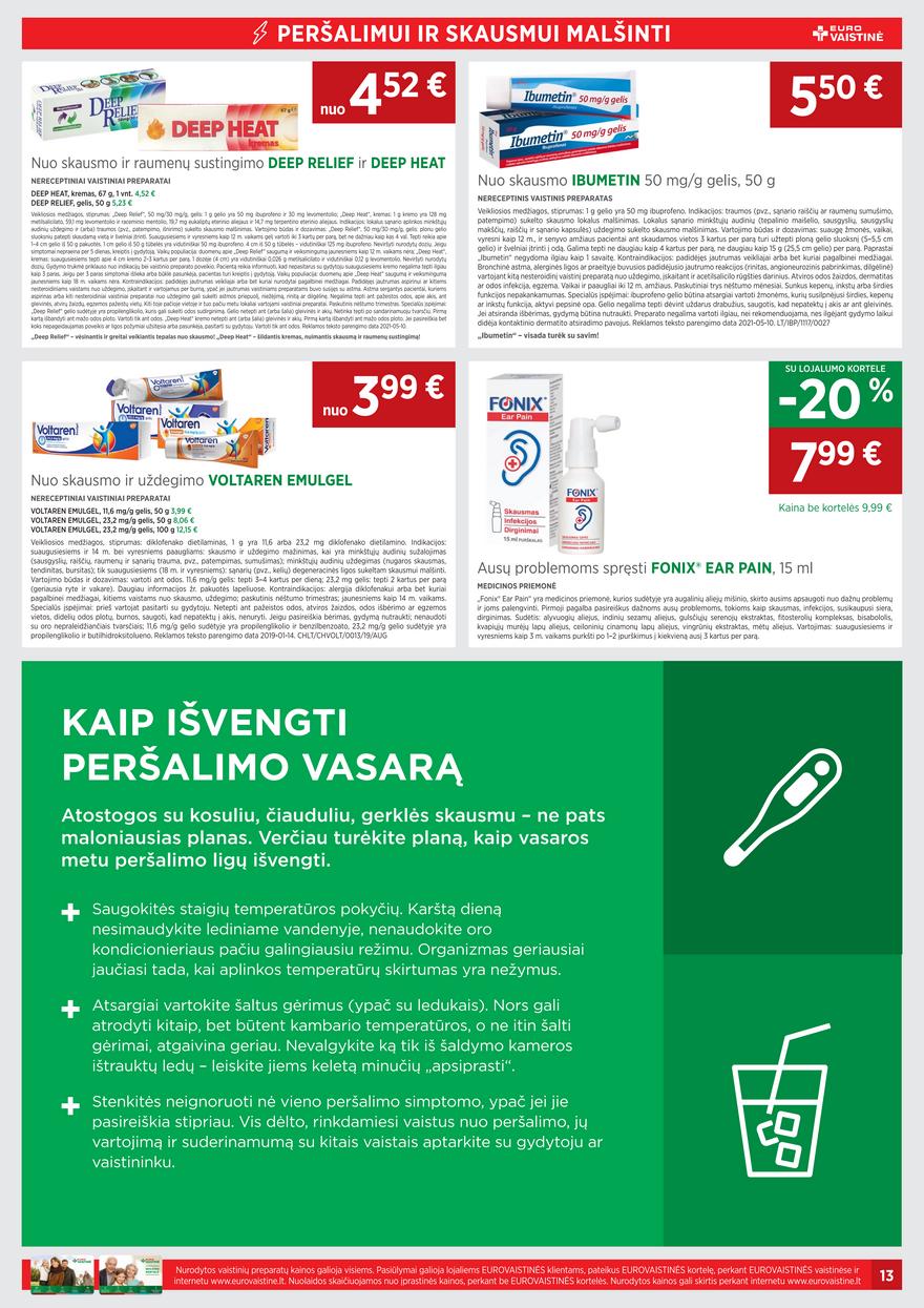 Euro vaistinė leidinys akcijos nuo 
  2021-08-01 iki 
  2021-08-31 | Leidinukas.lt puslapis 13
