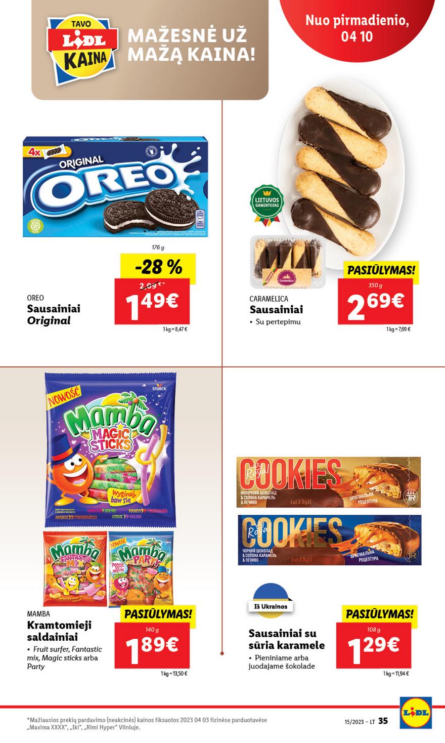 Lidl pasiūlymai akcijos nuo 
  2023-04-10 iki 
  2023-04-16 | Leidinukas.lt puslapis 35