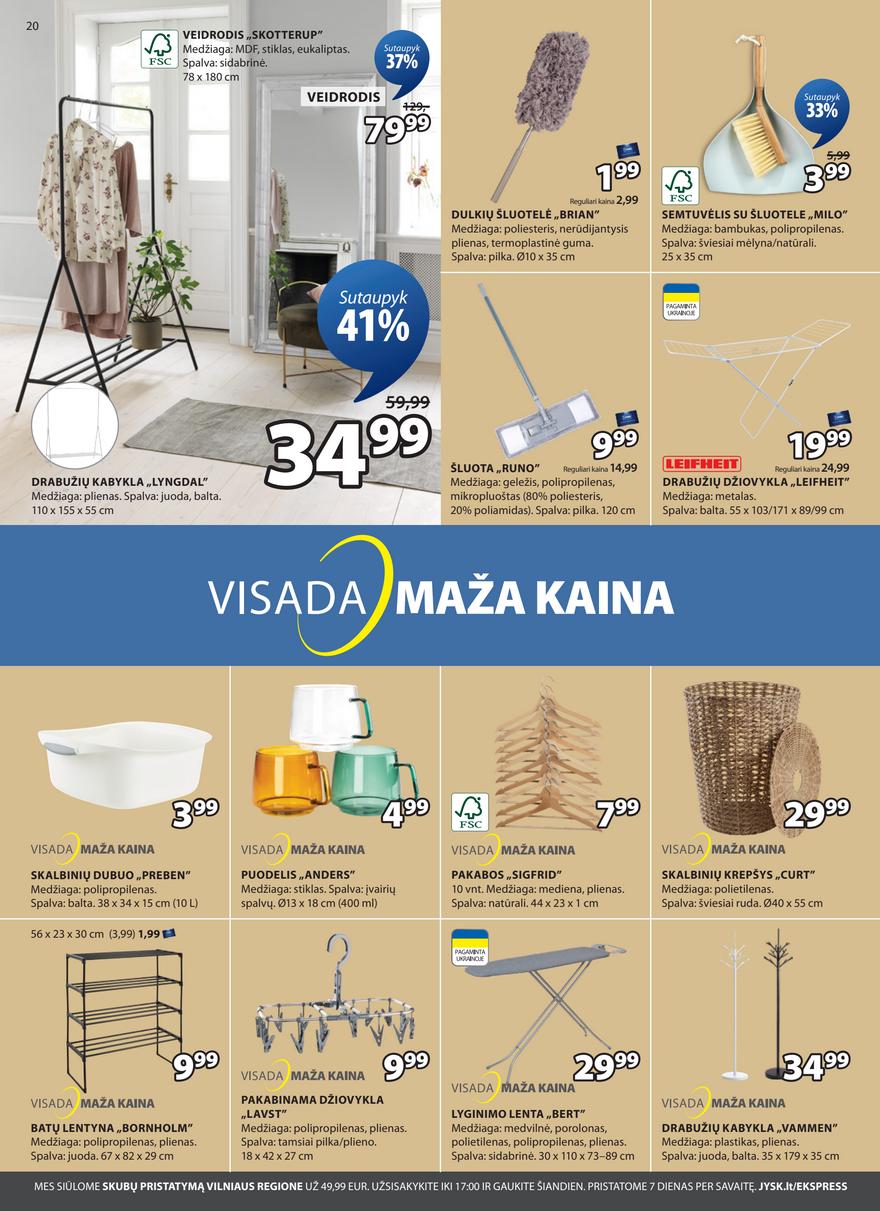 Jysk leidinys akcijos nuo 
  2025-09-23 iki 
  2025-09-29 | Leidinukas.lt puslapis 20