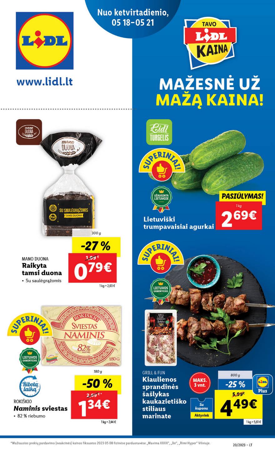 Lidl maisto prekių pasiūlymai akcijos nuo 
  2023-05-15 iki 
  2023-05-21 | Leidinukas.lt puslapis 52