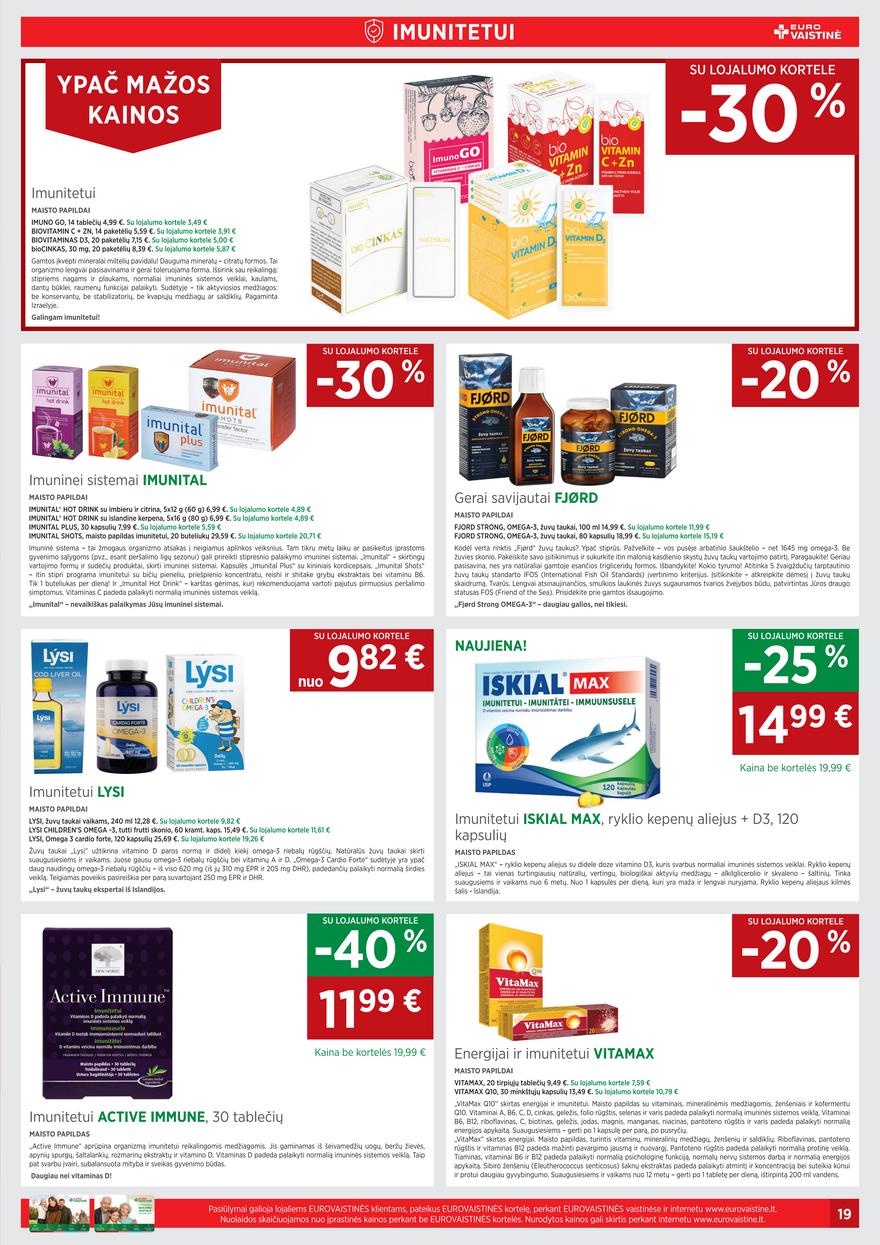 Euro vaistinė leidinys akcijos nuo 
  2022-03-01 iki 
  2022-03-31 | Leidinukas.lt puslapis 19
