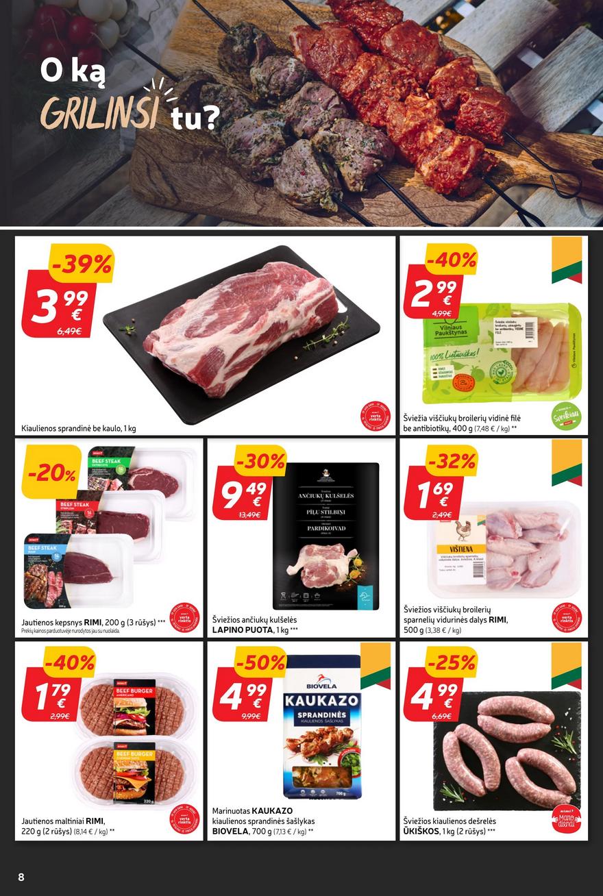 Rimi savaitinis leidinys akcijos nuo 
  2023-08-08 iki 
  2023-08-14 | Leidinukas.lt puslapis 8
