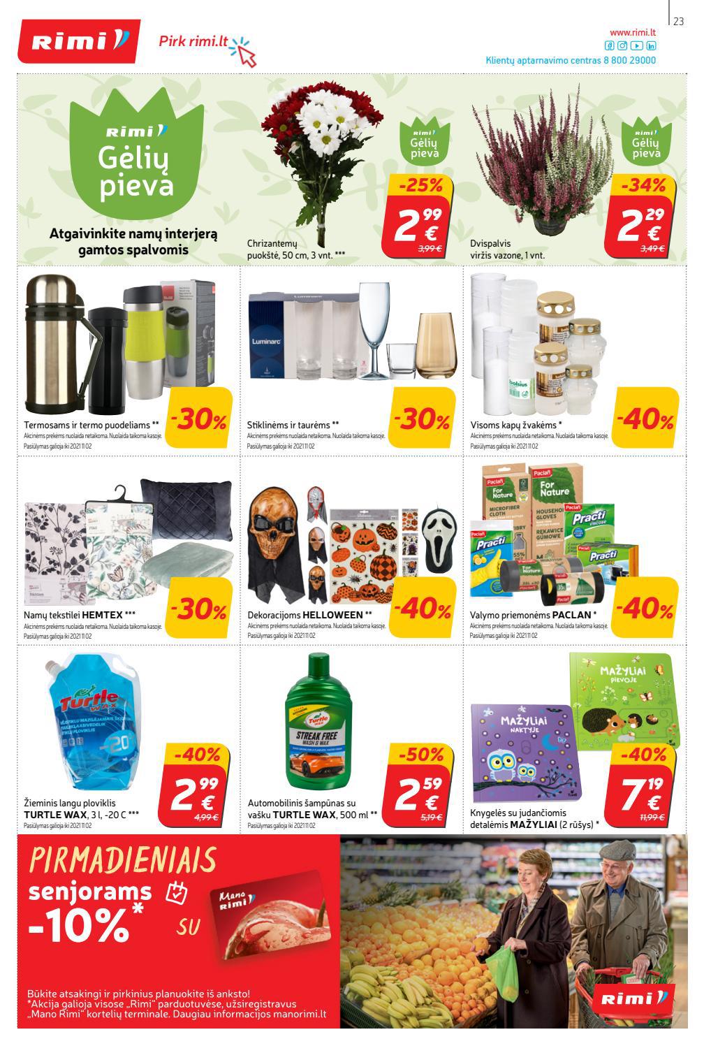 Rimi savaitinis leidinys akcijos nuo 
  2021-10-26 iki 
  2021-11-02 | Leidinukas.lt puslapis 23