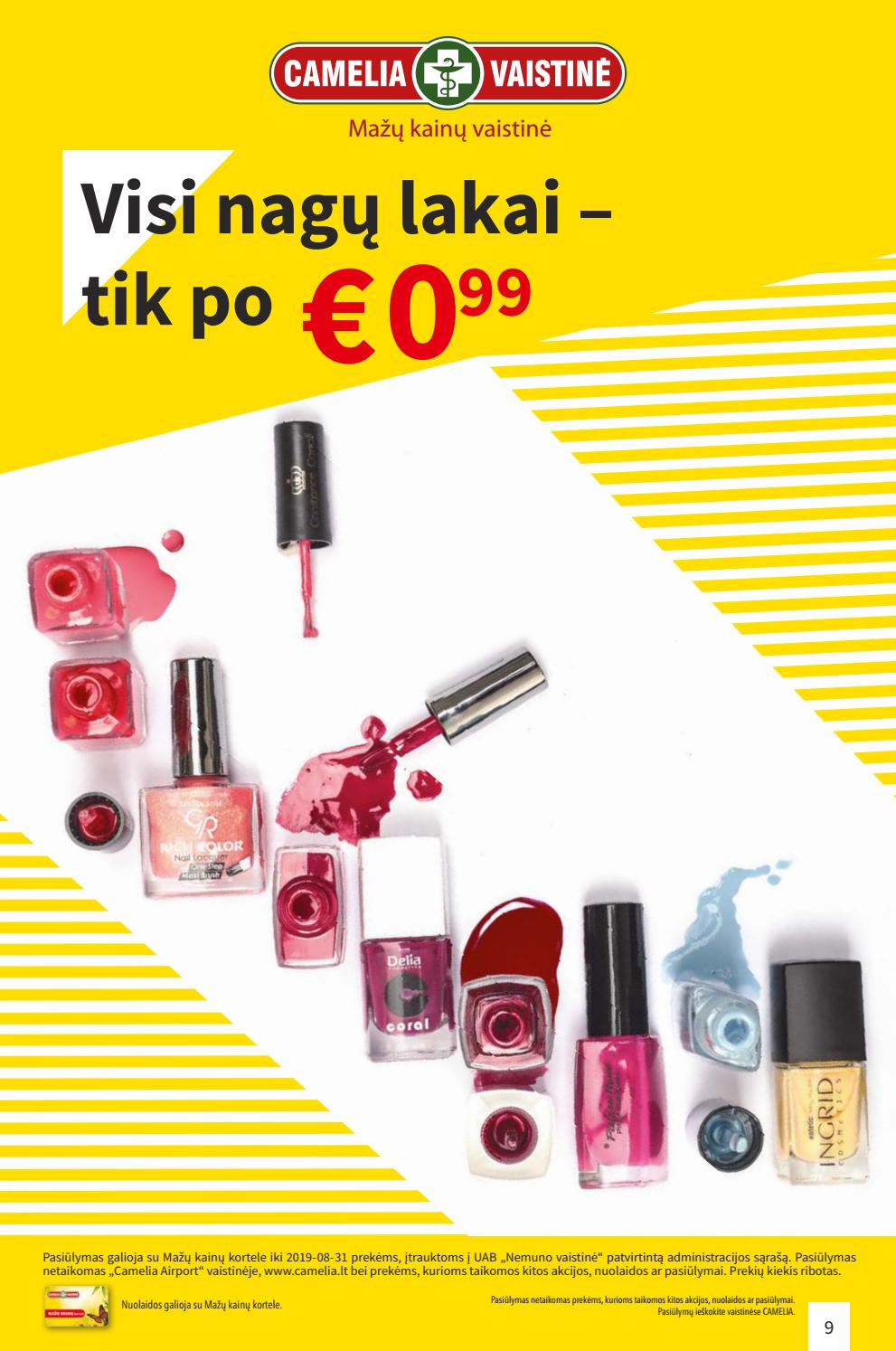 Camelia leidinys akcijos nuo 
  2019-08-01 iki 
  2019-08-31 | Leidinukas.lt puslapis 9