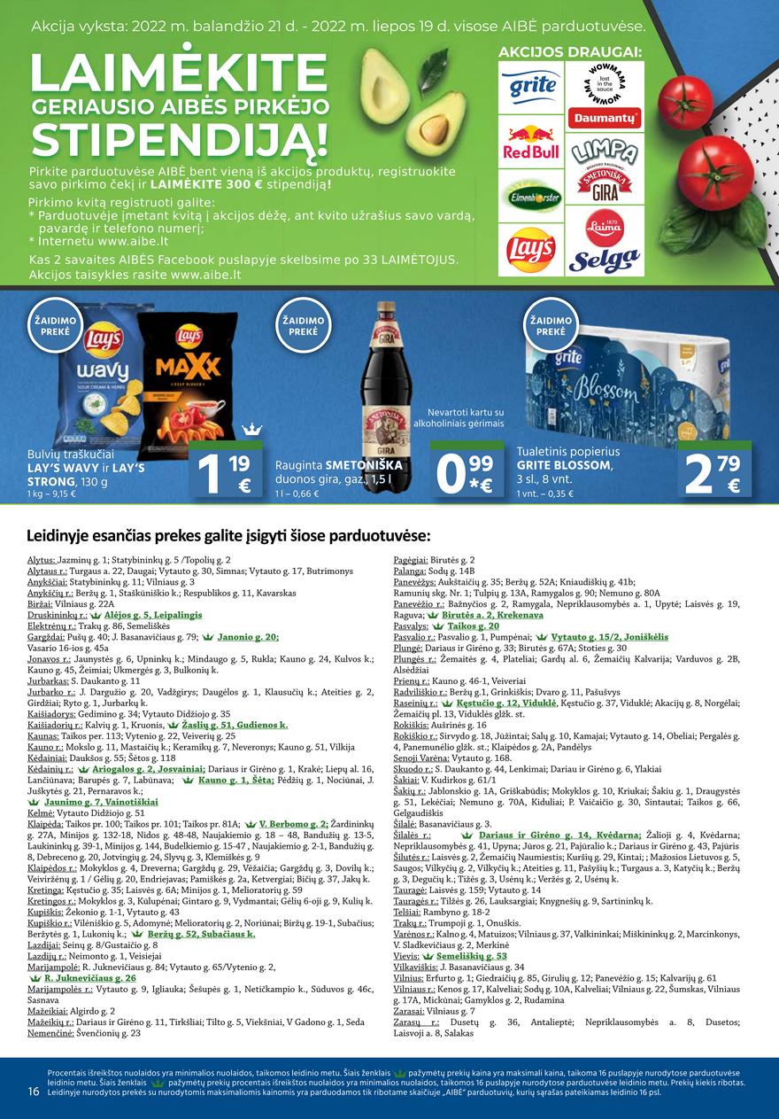 Aibė pasiūlymai akcijos nuo 
  2022-06-02 iki 
  2022-06-14 | Leidinukas.lt puslapis 16