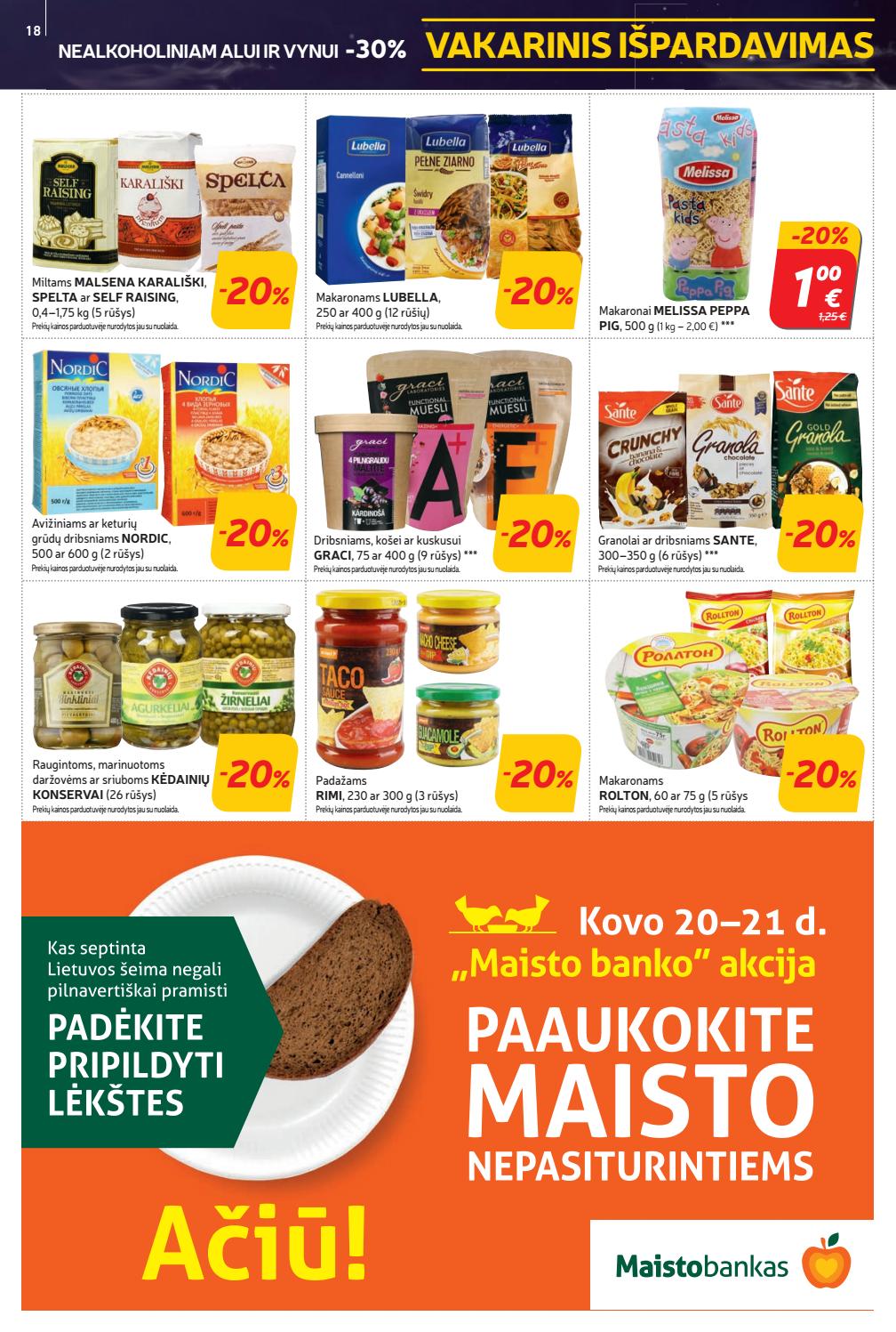 Rimi savaitinis leidinys akcijos nuo 
  2020-03-17 iki 
  2020-03-23 | Leidinukas.lt puslapis 18