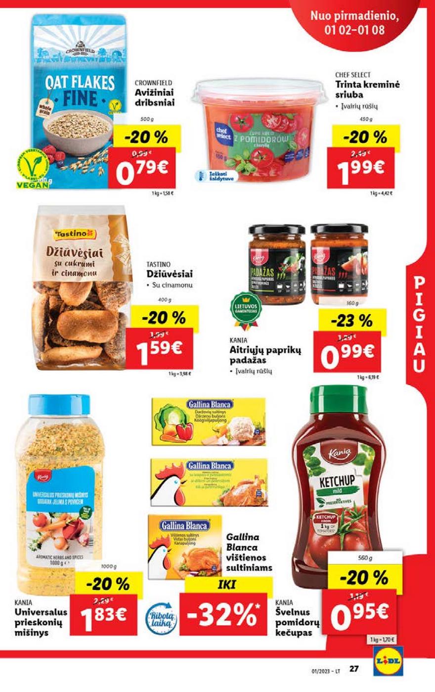 Ldil maisto leidinys akcijos nuo 
  2023-01-02 iki 
  2023-01-08 | Leidinukas.lt puslapis 27