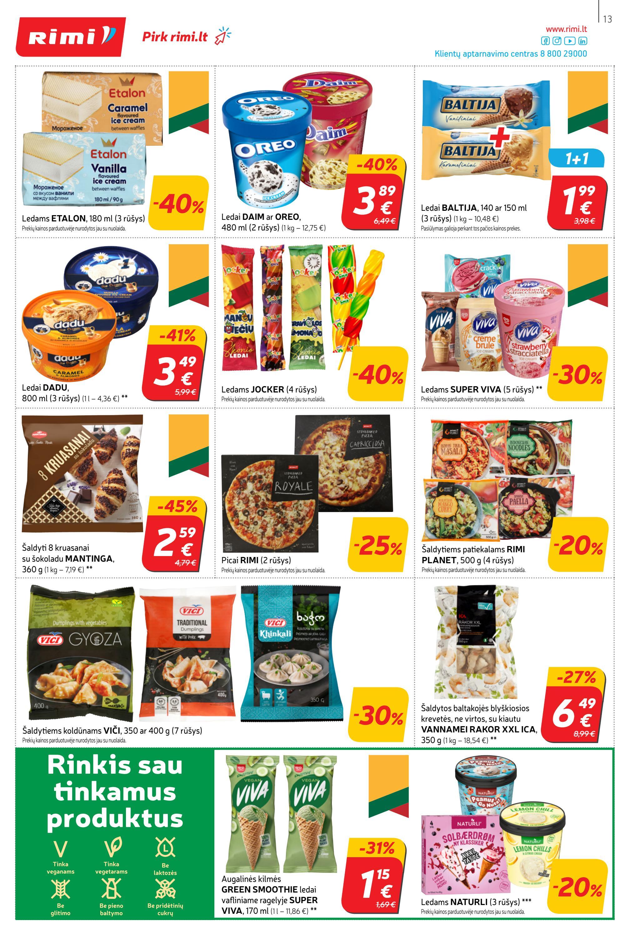 Rimi savaitinis leidinys akcijos nuo 
  2022-08-02 iki 
  2022-08-08 | Leidinukas.lt puslapis 13