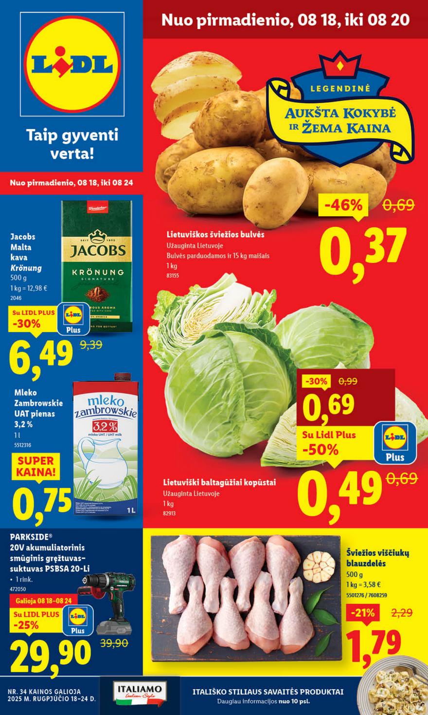 Lidl savaitinis leidinys akcijos nuo 
  2025-08-18 iki 
  2025-08-24 | Leidinukas.lt puslapis 1