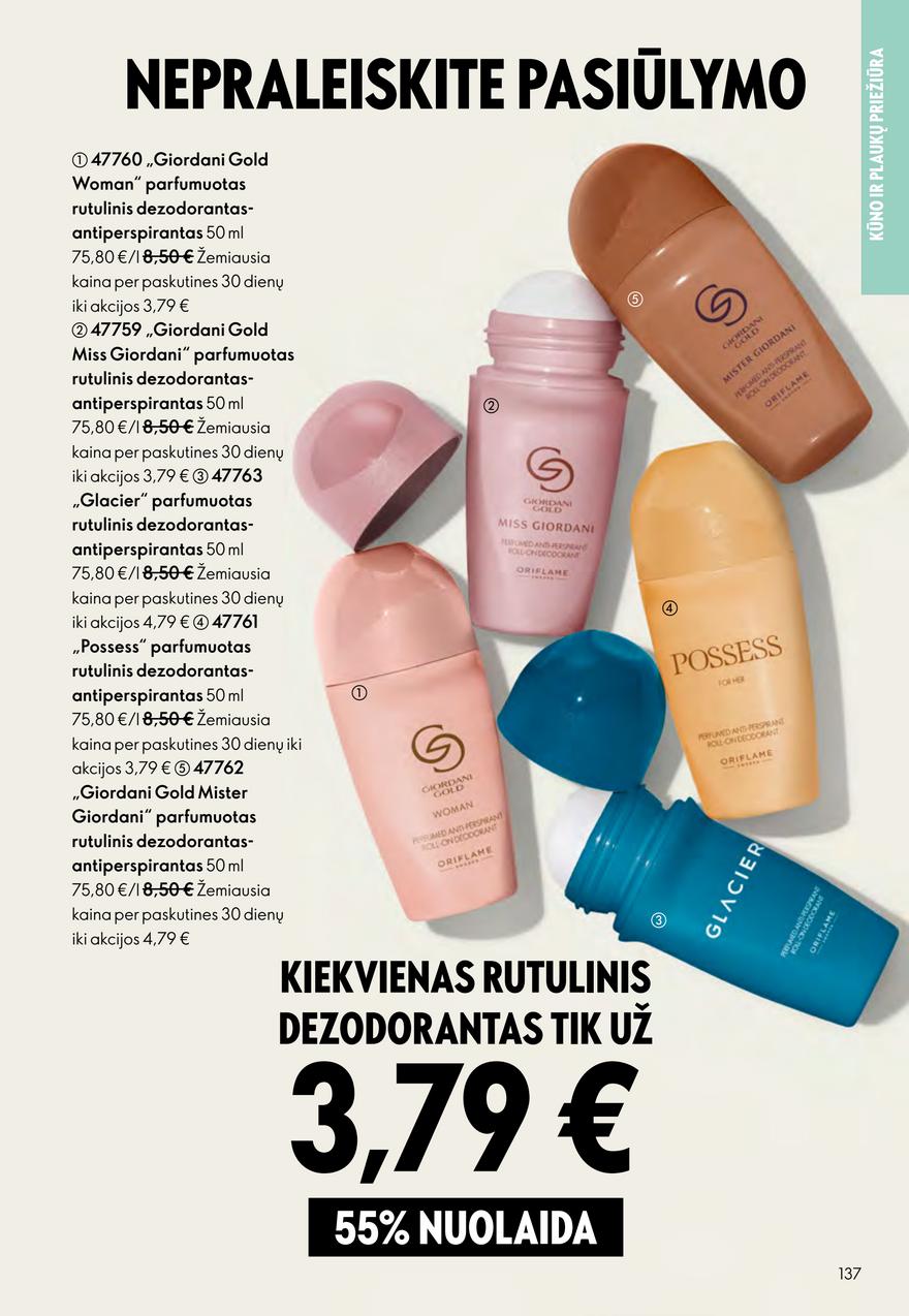 Oriflame katalogas akcijos nuo 
  2026-04-01 iki 
  2026-04-21 | Leidinukas.lt puslapis 137